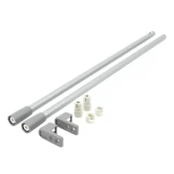 Hafele Drawer Rail Set Grey 400mm 2 Pack