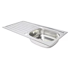 1 Bowl Stainless Steel Kitchen Sink & Drainer 940 x 490mm -Cabinet Hardware shop 1153K A2