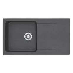 Franke Orion 1 Bowl Tectonite Inset Kitchen Sink Black Reversible 940 x 510mm