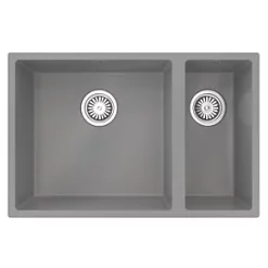 ETAL Comite 1.5 Bowl Granite Composite Kitchen Sink Matt Grey Left-Hand 670 x 440mm 6 ETAL Comite 1.5 Bowl Granite Composite Kitchen Sink Matt Grey Left-Hand 670 x 440mm -Cabinet Hardware shop 138RG A1