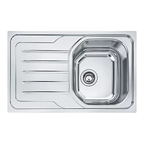 Carron Phoenix Onda 1 Bowl Stainless Steel Reversible Sink & Drainer 860 x 500mm 4 Carron Phoenix Onda 1 Bowl Stainless Steel Reversible Sink & Drainer 860 x 500mm - Image 2