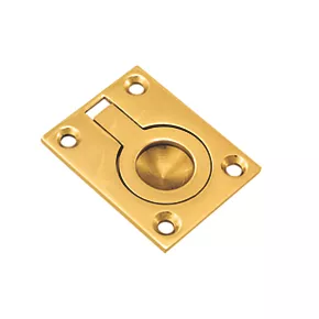 Carlisle Brass Flush Ring Pull 63mm Polished Brass 3 Carlisle Brass Flush Ring Pull 63mm Polished Brass