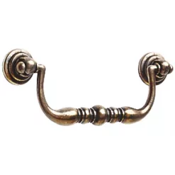 Decorative Cabinet Handles Antique Brass 96mm 2 Pack
