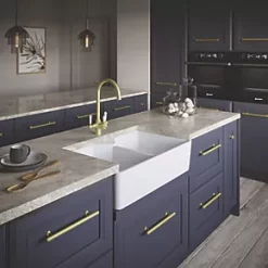 ETAL Comite 2 Bowl Granite Composite Belfast Kitchen Sink 800 x 500 x 216mm -Cabinet Hardware shop 187RG A2