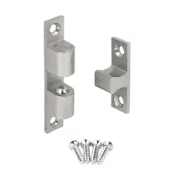 Carlisle Brass Double Ball Cabinet Catch Satin Chrome 17 x 12mm