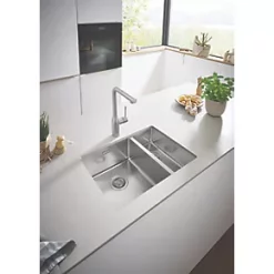 Grohe K700U Left Handed 1.5 Bowl Stainless Steel Undermount Sink 595 x 450mm 8 Grohe K700U Left Handed 1.5 Bowl Stainless Steel Undermount Sink 595 x 450mm -Cabinet Hardware shop 226VY A2