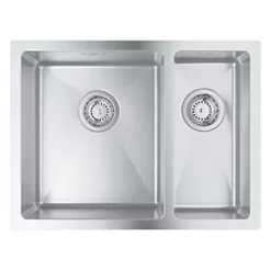 Grohe K700U Left Handed 1.5 Bowl Stainless Steel Undermount Sink 595 x 450mm