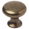 Decorative Round Cabinet Knobs Antique Brass 20mm 2 Pack -Cabinet Hardware shop 273HP P