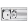 Bristan Inox 1.5 Bowl Stainless Steel Easyfit Universal Kitchen Sink 1000 x 500mm 2 Bristan Inox 1.5 Bowl Stainless Steel Easyfit Universal Kitchen Sink 1000 x 500mm -Cabinet Hardware shop 291RH P