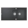 Grohe K500 1.5 Bowl Granite Composite Sink Black Reversible 1000 x 500mm