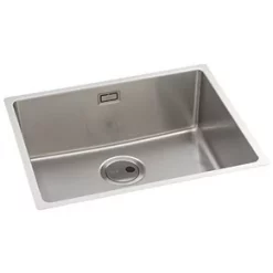 Abode Matrix 1 Bowl Stainless Steel Undermount & Inset Kitchen Sink 540 x 440mm