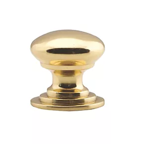 Carlisle Brass Victorian Cupboard Knob Polished Brass 32mm 3 Carlisle Brass Victorian Cupboard Knob Polished Brass 32mm