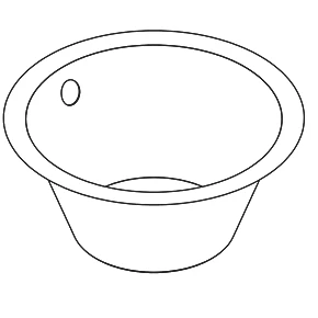 Franke 1 Bowl Stainless Steel Round Inset Sink 355 x 305mm 5 Franke 1 Bowl Stainless Steel Round Inset Sink 355 x 305mm - Image 3