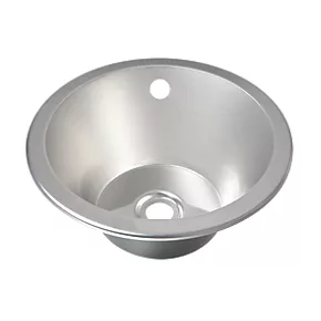 Franke 1 Bowl Stainless Steel Round Inset Sink 355 x 305mm 3 Franke 1 Bowl Stainless Steel Round Inset Sink 355 x 305mm