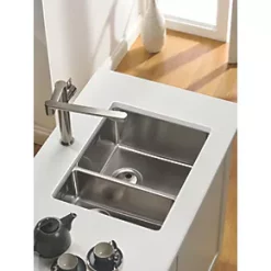 Abode Matrix 1.5 Bowl Stainless Steel Undermount & Inset Kitchen Sink RH 580 x 440mm -Cabinet Hardware shop 381RK A3