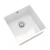 ETAL Comite 1 Bowl Granite Composite Kitchen Sink Gloss White 440 x 440mm