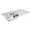 1 Bowl Stainless Steel Kitchen Sink & Right-Hand Drainer 940 x 490mm -Cabinet Hardware shop 3958K P