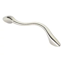 Siro Squiggle Cabinet Pull Handle Bright Nickel 96mm