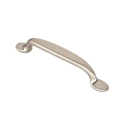 Siro Traditional Straight Cabinet Pull Handle Satin Nickel 96mm