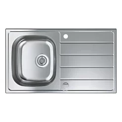 Grohe K200 1 Bowl Stainless Steel Sink 860 x 500mm 9 Grohe K200 1 Bowl Stainless Steel Sink 860 x 500mm -Cabinet Hardware shop 449VY A1