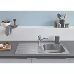 Grohe K200 1 Bowl Stainless Steel Sink 860 x 500mm 10 Grohe K200 1 Bowl Stainless Steel Sink 860 x 500mm -Cabinet Hardware shop 449VY A2