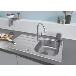 Grohe K200 1 Bowl Stainless Steel Sink 860 x 500mm 11 Grohe K200 1 Bowl Stainless Steel Sink 860 x 500mm -Cabinet Hardware shop 449VY A3