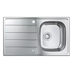 Grohe K200 1 Bowl Stainless Steel Sink 860 x 500mm