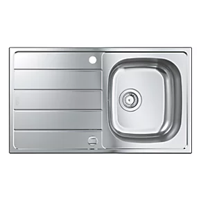 Grohe K200 1 Bowl Stainless Steel Sink 860 x 500mm 3 Grohe K200 1 Bowl Stainless Steel Sink 860 x 500mm