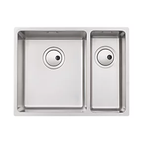 Abode Matrix 1.5 Bowl Stainless Steel Undermount & Inset Kitchen Sink LH 580 x 440mm 4 Abode Matrix 1.5 Bowl Stainless Steel Undermount & Inset Kitchen Sink LH 580 x 440mm - Image 2