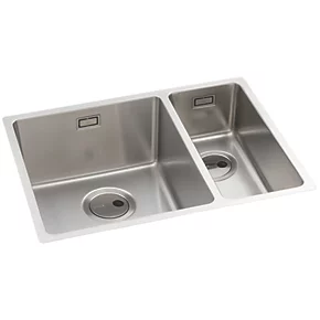 Abode Matrix 1.5 Bowl Stainless Steel Undermount & Inset Kitchen Sink LH 580 x 440mm 3 Abode Matrix 1.5 Bowl Stainless Steel Undermount & Inset Kitchen Sink LH 580 x 440mm