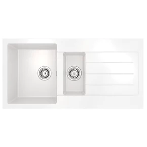 ETAL Comite 1.5 Bowl Granite Composite Kitchen Sink White Reversible 1000 x 500mm 4 ETAL Comite 1.5 Bowl Granite Composite Kitchen Sink White Reversible 1000 x 500mm - Image 2