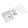 ETAL Comite 1.5 Bowl Granite Composite Kitchen Sink White Reversible 1000 x 500mm -Cabinet Hardware shop 462RG P