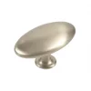 Siro Oval Pebble Cabinet Knob Satin Nickel 64mm -Cabinet Hardware shop 4709V P
