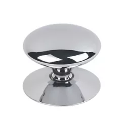 Traditional Victorian Cabinet Door Knobs Polished Chrome 38mm 5 Pack