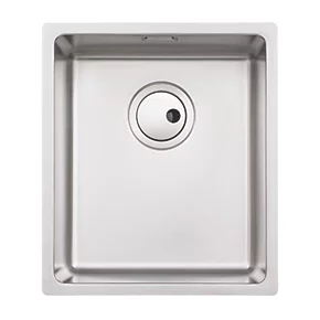 Abode Matrix 1 Bowl Stainless Steel Undermount & Inset Kitchen Sink 380 x 440mm 4 Abode Matrix 1 Bowl Stainless Steel Undermount & Inset Kitchen Sink 380 x 440mm - Image 2