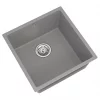 ETAL Comite 1 Bowl Granite Composite Kitchen Sink Gloss Grey 440 x 440mm