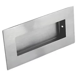 Eurospec Rectangular Flush Pull Handle 102mm Satin Stainless Steel