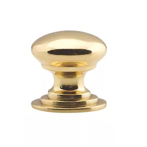 Carlisle Brass Victorian Cupboard Knob Polished Brass 38mm 3 Carlisle Brass Victorian Cupboard Knob Polished Brass 38mm