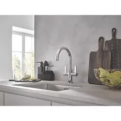 Grohe K700U 1 Bowl Stainless Steel Undermount Sink 550 x 450mm 9 Grohe K700U 1 Bowl Stainless Steel Undermount Sink 550 x 450mm -Cabinet Hardware shop 546VY A2