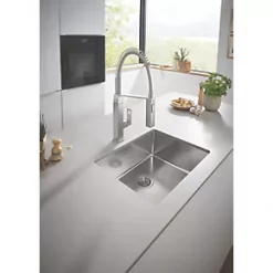 Grohe K700U 1 Bowl Stainless Steel Undermount Sink 550 x 450mm 10 Grohe K700U 1 Bowl Stainless Steel Undermount Sink 550 x 450mm -Cabinet Hardware shop 546VY A3