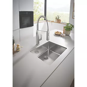 Grohe K700U 1 Bowl Stainless Steel Undermount Sink 550 x 450mm 6 Grohe K700U 1 Bowl Stainless Steel Undermount Sink 550 x 450mm - Image 4
