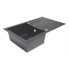 1 Bowl Plastic & Resin Kitchen Sink & Drainer Black Reversible 800 x 500mm -Cabinet Hardware shop 5684K P