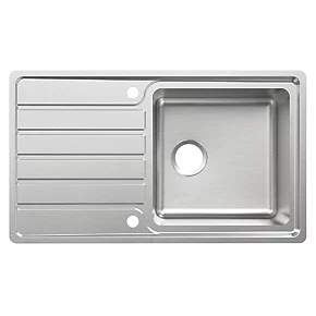Apollonia 1 Bowl Stainless Steel Reversible Sink & Drainer 864 x 500mm 3 Apollonia 1 Bowl Stainless Steel Reversible Sink & Drainer 864 x 500mm