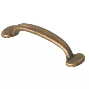 Siro Bowed Cabinet Pull Handle Antique Brass 96mm 3 Siro Bowed Cabinet Pull Handle Antique Brass 96mm