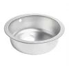 1 Bowl Stainless Steel Round Kitchen Sink 450 x 450mm
