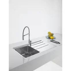 Franke Aton 1 Bowl Stainless Steel Sink 864 x 514mm -Cabinet Hardware shop 596JK A2