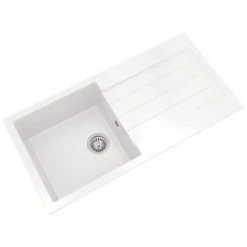 ETAL Comite 1 Bowl Granite Composite Kitchen Sink White Reversible 1000 x 500mm