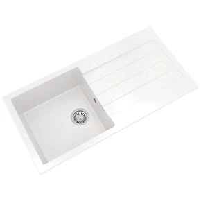 ETAL Comite 1 Bowl Granite Composite Kitchen Sink White Reversible 1000 x 500mm 3 ETAL Comite 1 Bowl Granite Composite Kitchen Sink White Reversible 1000 x 500mm