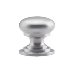 Fingertip Design Victorian Cupboard Knob Satin Chrome 38mm