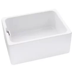 Abode 1 Bowl Fireclay Ceramic Kitchen Sink 595 x 455 x 277mm -Cabinet Hardware shop 635PH A2